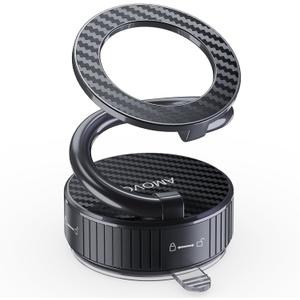 Magsafe Car Mount, Magnetic Phone Older,N55 Super Strong Suction Cup, 360 Adjustable, Portable Foldable Phone Holder for Your Car