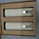 LARS NYSM Electric Salt and Pepper Grinder Set, USB Rechargeable, Automatic Salt and Pepper Mills, Spice Shakers Refillable with LED Light, Adjustable Coarseness, Ceramic Grinder (Butter Cream)