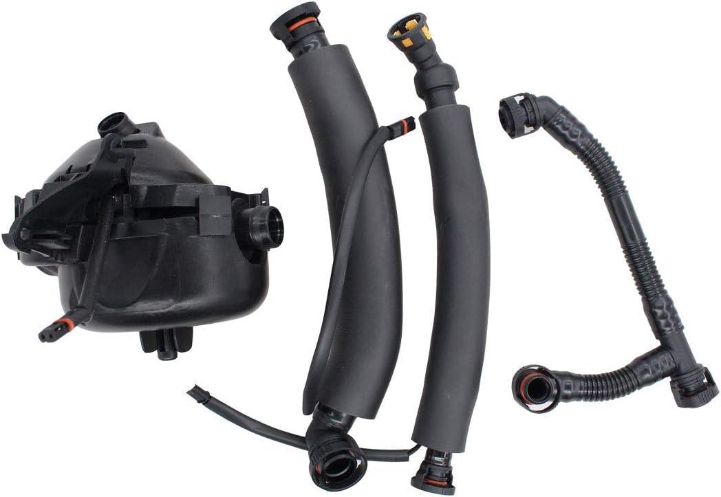 NewYall Crankcase Vent Ventilation Valve Breather Hose Kit for BMW E90 E91 E60 E61 N52 323i 525i 525xi 530i 530xi Z4 2004-2008