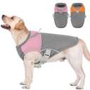 AOFITEE Cooling Vest for Dogs, Breathable Dog Cooling Vest with Harness D-Ring, Dogs UV Protection Shirt Pet Cooler Jacket, Lightweight Dog Sun Shirt for for Summer Hot Weather, Pink L
