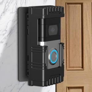Anti-Theft Doorbell Mount No Drill Compatible with Blink/Ring, for Doorbell 1/2/3/4/3Plus/2020 2023 2024 Release/Pro/Pro 2, Adjustable Angle Video Doorbell Mount for Home, Apartment, Office