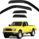 Tacoma Rain Guards - Window Visors for 1995-2004 Toyota Tacoma Access/Extended Cab, Out-Channel Side Window Rain Guards for Tacoma Accessories, 4PCS, Black, Car Accessories