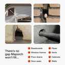 MaPorch Steel Wool Mouse Hole Filler - 3-Pack, 2.5 in x 7.5 ft - Malleable Gap Sealer for Wall Gaps - Hole Sealer for Mice Control at Pipe Openings - DIY Kit with Gloves & Scissors