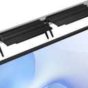 WALI Soundbar Mount, 2 Pieces No Drilling TV Top Shelf for Sound Bar, Universal Floating TV Monitor Shelf for Router, Sound Bar Mount Fits Samsung, Sony, LG, Bose, Up to 13.2Lbs, 23.6"x4.7"(TSP002-2B)