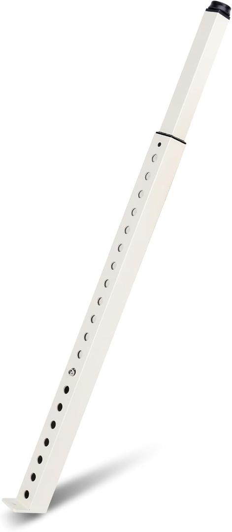 Forestchill Adjustable Window Security Bar, Extends from 17" to 32" Window Locks Bar for Inside Sliding Window, White