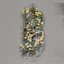 Tinsow 5 Pcs Artificial Berry Stems for Flower Arrangement Christmas White Holly Berry with Eucalyptus Branches for Wedding Bouquet Holiday Home Decor and Crafts (White, 5)