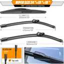AUTOBOO 24"+19" Windshield Wipers Blades Replacement for Honda CRV CR-V 2023 2024 2025 with 10 Inch Rear Wiper Blade -Original Factory Quality (Pack of 3)
