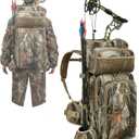 Bow Hunting Backpack for Men, Saddle Camo backpack with Bow Holder, Compound Bow Hunting Bag for Deer and Elk Hunting