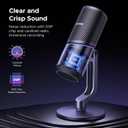UGREEN Microphone for PC, USB Mic with RGB Lights, Mute Button, 24bit/96kHz, Cardioid Polar Pattern, Volume Control, Condenser Microphone for Streaming, Gaming, Podcasting, Recording, Laptop, PS5