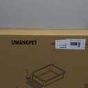 Stainless Steel Cat Litter Box with Lid, Odour Proof Litter Pan, Non-Stick, Easy to Clean, Rust Resistant, Non-Slip Rubber Feet