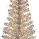 6-ft Pencil Silver Artificial Christmas Tree