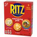 RITZ Crackers Entertaining Variety Pack with Original, Everything, and Garlic Butter Crackers, Snacks for Kids and Adults, Party Snacks, 10.3 oz, Expiry: 05/29/26