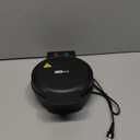 7 Inches Round Classic Waffle Maker Machine, Mini Waffle Maker, Non-stick Waffle Irons, Thin Waffle Maker Crispy, Black