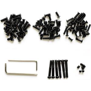 Red Dot Sight Screw Set Optic Screws, M3/M3.5/M4 Torx Anti-Stripping and M4 Hex Screws, 6 Pcs Each Specs, High Grade Carbon Steel Black Oxide Finish