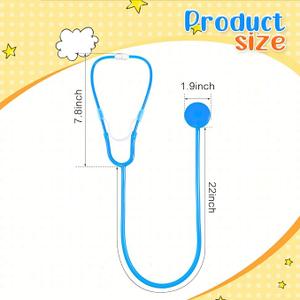 20 Pcs Kids Stethoscope Toy Real Working Plastic Stethoscope for Kids Role Play Girls Boys Doctor Nurse Accessories Costume School Career Day Cosplay, Blue