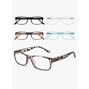 Gaoye Professional Reading Glasses for All Day - Computer Readers with Blue Light Protection - Value Pack +1.25