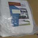 White Tarps Heavy Duty Waterproof 10x20 Feet Large Thick Tarp Cover 20mil 2 PC