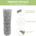 Floral Chicken Wire Flower Arrangement: 39 X 39 Inch Galvanized Chicken Wire Roll Bendable Vase Frog Mesh for Crafts DIY Grid Garden Florist Wedding Arch Holiday Christmas Thanksgiving Decorations