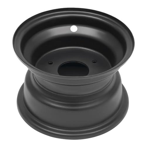 lkoewqzamx 7in ATV Rim Wheel 3 Bolt for 125cc ATV models, Black Steel, 16x8-7 Tire Space