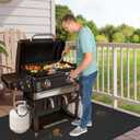 70 x 48 in Grill Mats for Outdoor Grill Compatible with Blackstone 28in & 36in Griddle, Fireproof Griddle Mats for Grilling to Protect the Deck, Griddle Accessories Compatible with Blackstone - 0.6mm