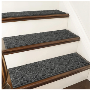 Stair Treads for Wooden Steps, 15pcs, 8x30in Carpet Stairs Runner Indoor NonSlip Stair Mats for Kids Elders and Pets