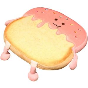 Toast Seat Cushion Cute Chair Pillow Pads Memory Foam with Removable Cover Gaming Chair Office Home Bedroom Shop Restaurant Decor (Strawberry)
