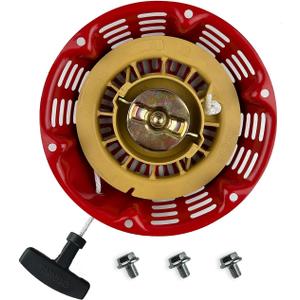 GX390 Recoil Starter Pull Start for Honda GX340 GX610 GX620 11hp 13hp 28400-ZE3-W01 28400-ZE3-W01ZA and Clones 339c 389cc 420cc 439cc 459cc Red for Pressure Washers Generators etc. (Kit 1)