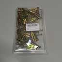 PAGOW 80 Pcs Self-Drilling Anchors, 2024 Upgraded Ancors and Screws for Heavy Duty, Metal Screw Anchors Kit, No Drill and Holes in Wall (40 Pcs Steel Anchors 0.47"x1.56" + 40 Pcs Zinc Screws) (Gold)