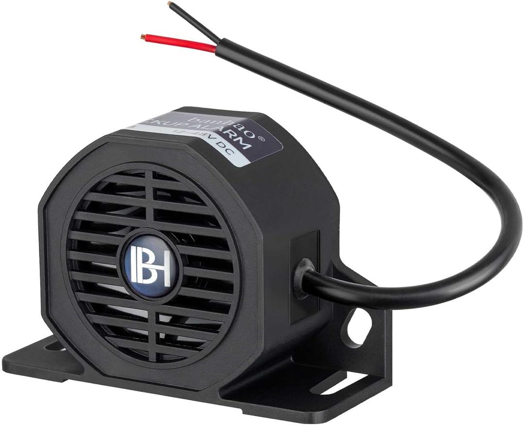 Backup Alarm 110dB 12V-48V Universal Siren Alarms Industrial Heavy-Duty Backup Reverse Warning Alarm with Beeper Tone for Truck Van Freight Car Lorry Heavy Vehicles