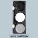 Spooktacular Creations Halloween Makeup Palette 3 Colors Skeleton Face Body Paint with Double-headed Brush for Adult Cosplay SFX Makeup Cosplay Dress Up (7 Oz, Black White Gray )