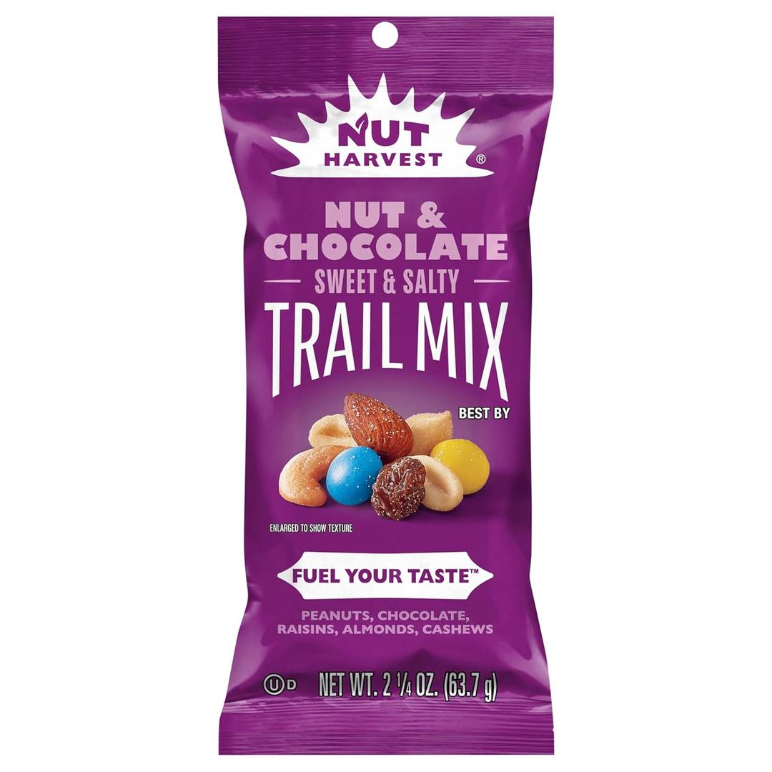 Nut Harvest, Chcnut Trail Mix, 2.25 Ounce (EXP 03/09/27)