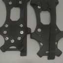 Ice Cleats for Shoes and Boots,Silicone Crampons,11 Stainless Shoe Spikes for Snow and ice,Heavy Duty Traction for Hiking,Climbing &Mountaineering,Ice Fishing (Ultra-Cold -45C, Easy On/OffUnisex) (Medium)