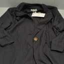 ELLEVEN Women's Linen Blazer 3/4 Ruched Sleeves, Lightweight Slim Fit Jackets with Pockets Half Lining (Black, Small)