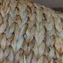 Deco 79 Seagrass Handmade Decorative and Functional Storage Basket Large Woven Basket Organizer with Ring Handles, Basket for Storage 20" x 18" x 19", Brown