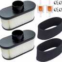 HOODELL 2 Pack 11013-7047 Air Filter with Pre Filter - for Kawasaki FR651V FR691V FR730V Engine Hustler Husqvarna Gravely Lawn Mower Tractor Air Filter
