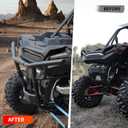 Rear Desert Bumper for RZR XP/XP4 1000 19-23, Heavy Duty Steel Tail End Bumper Guard for Polaris RZR Trail 2021-2024 Accessories, Replace #2884020