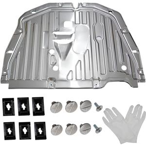 Engine Splash Shield Under Car Cover 74110-TBA-A00 Compatible with Honda Civic 2016-2021, Splash Guard Skid Plate and Mud Guard