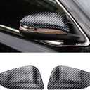 Senzeal ABS Carbon Fiber Side Rearview Mirror Cover Trim for Toyota Highlander 2014 2015 2016 2017 2018 2019 2PCS