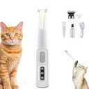 Belvedere Trimmer, 2025 New Belvedir Cat Paw Grooming Trimmer Quiet, Waterproof Rechargeable Cats Shaver for Matted Fur Quiet with LED Light, 2 Wide Blades (1 Set)