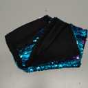 14"x14" White and Silver Two Colors Mermaid Sequin Throwing Pillow Case Cushion