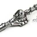 CNC Aluminum Front & Rear Axle Set for 1/10 SCX10 RC Crawler Axial Heavy Duty Version (Titanium)