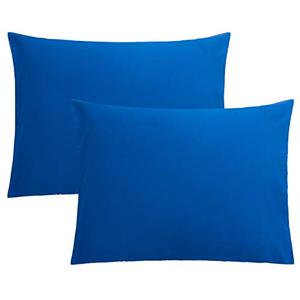 FLXXIE Microfiber Pillow Cases Standard Size, Soft Pillowcases with Envelope Closure, Wrinkle, Stain Resistant Pillow Covers, 20x26, Royal Blue