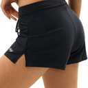 Angel season Swim Shorts Women High Waisted Bikini Bottom Tummy Control Bathing Suits Swimsuit Board Shorts with Liner .L