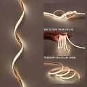 BENLUN 24V COB LED Strip Lights Outdoor Waterproof 65.6FT, 4000K Natural White Dimmable IP67 CRI 93 LED Rope Light with Power Supply for Bedroom Living Room Garden Commercial House