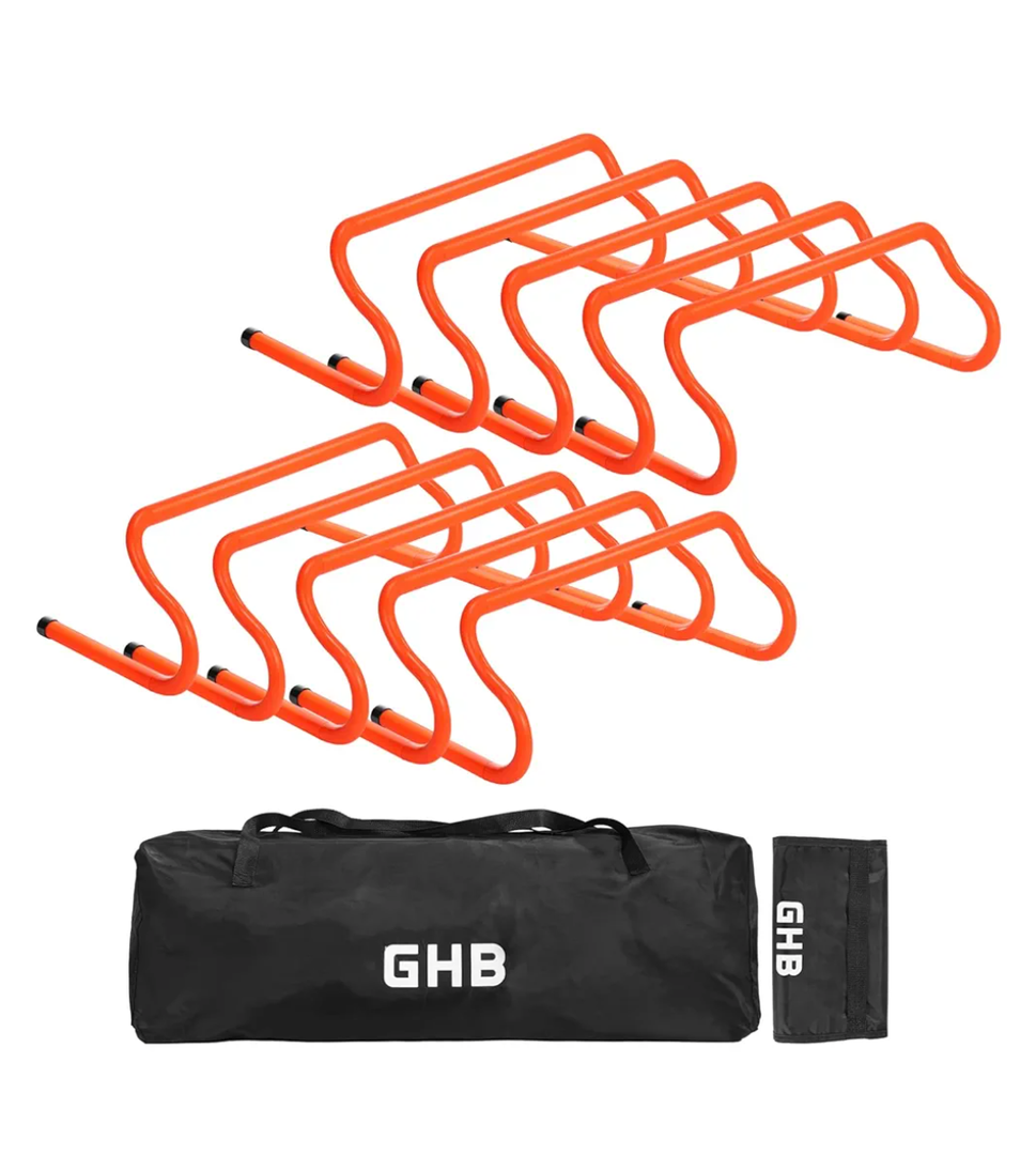 GHB Agility Hurdles Speed Agility Training Hurdles, Detachable Sturdy Hurdles Training Equipment Set with Carry Bag for Kids,Athletes,Soccer,Basketball