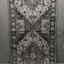 HOMORE 2x6 Ft Hallway Gray Runner Rug for Entryway Indoor Kitchen Runner Rugs Non Skid Machine Washable for Bedroom,Stain Resistant Low Pile Accent Throw Rug for Living Room (Grey)
