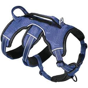 Tuff Pupper Escape Proof No Escape Dog Harness | 5 Point Adjustable Fit Harness for Dogs | Padded Dog Harnesses | Handle Dog Lift Harnesses, Size XL