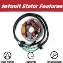 Stator for Yamaha Jetski 6R8-85560-10-00,62T-85560-00-00,6R7-85560-10-00 Wave Raider 700 /Wave Venture 700 /SuperJet 700 /Wave Blaster 700 /Wave Runner III/XL 700 1994-2017