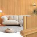 KELIXU Natural Bamboo Wall Panel 1 Pcs, 48" W x 96" L Pole Wrap Roll, DIY Wall Decor Slat Wall Paneling, Interior Wainscoting Wall Cladding for Kitchen, Living Room, Office, Carbonized