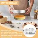 TeamFar 9 Inch Cake Pan, Stainless Steel Round Layer Cake Baking Pans Tins for Birthday Wedding, Non-Toxic & Heavy-Duty, Mirror Finish & Leak Proof, Oven & Dishwasher Safe, Set of 2